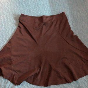 Black A - line skirt